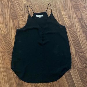 Like new, black blouse tank top. Functional buttons